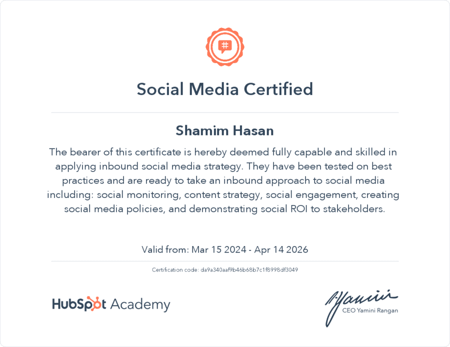 certificates_of_shamim_hasan